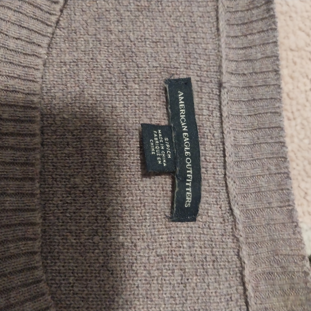 American Eagle Outfitters Brown Crew Neck Sweater